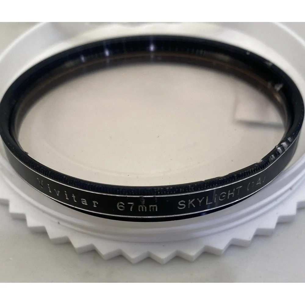Vivitar Skylight (1A) 67mm and‎ 72mm Lens (2) With Cases